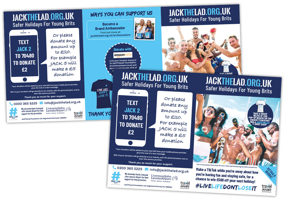 JackTheLad Leaflet designs