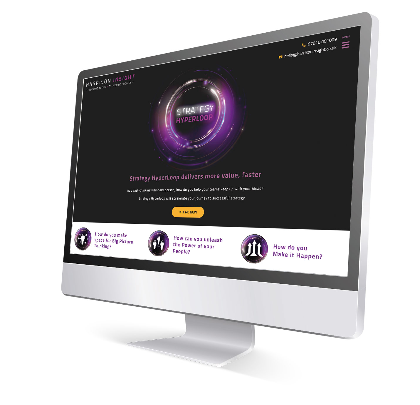 Harrison Insight Strategy Hyperloop website design and development